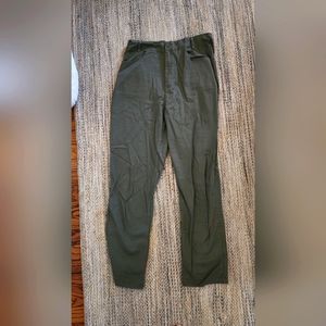 Green Ankle length Pants